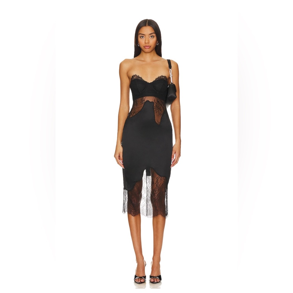 NBD Black Strapless Dress